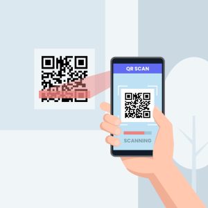 scan a QR code